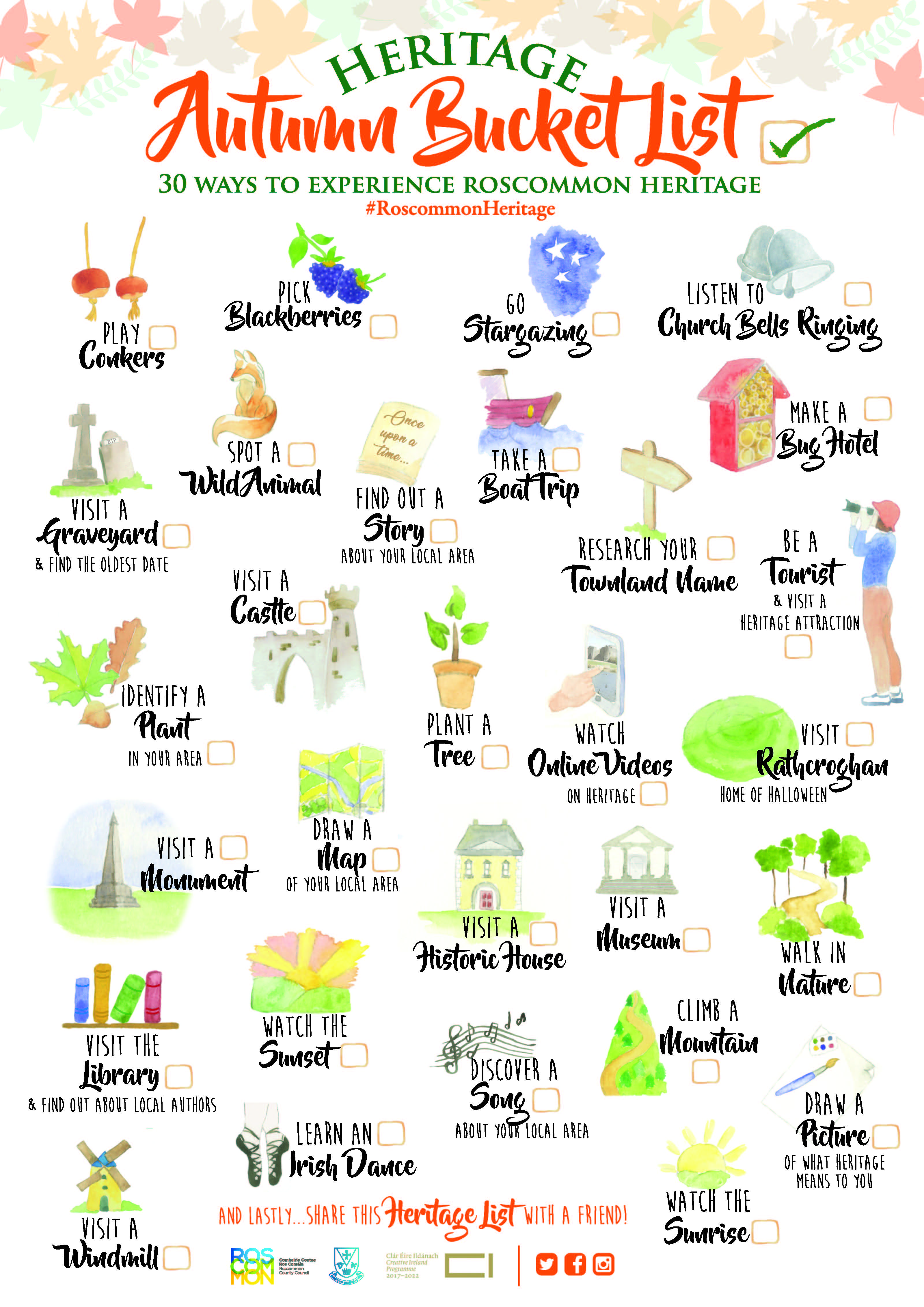 Autumn Heritage Bucket List